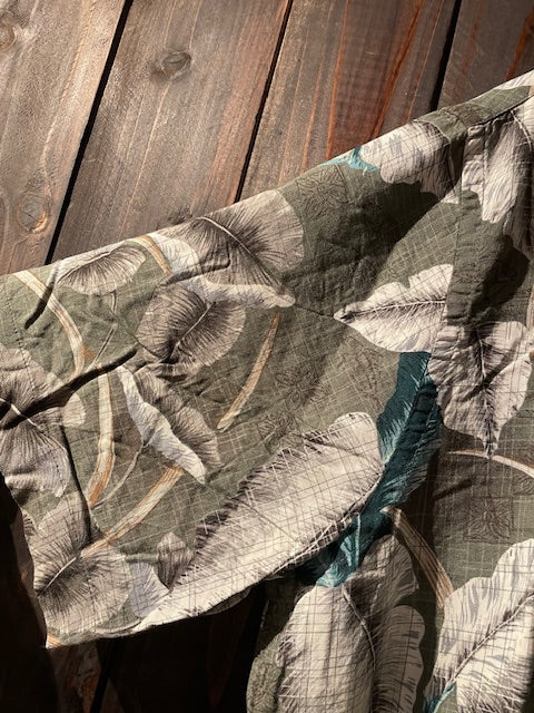 メンズヴィンテージ アロハシャツ 【Saddlebred】 リーフ グリーン