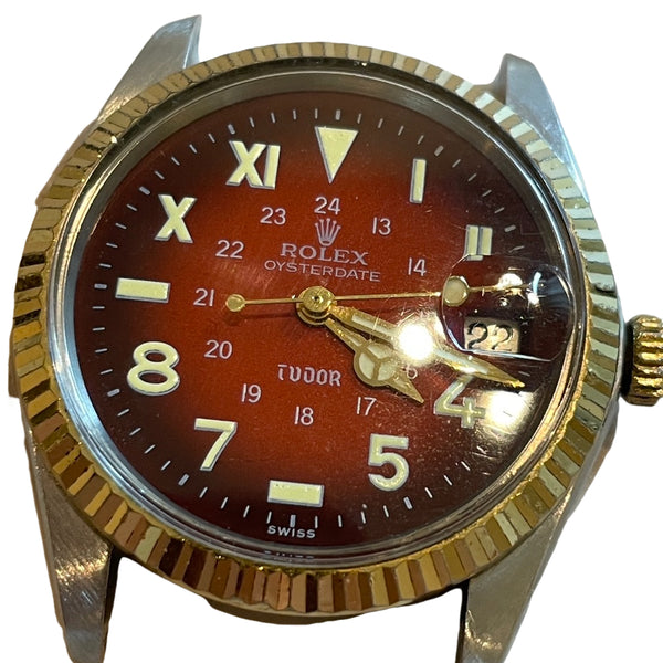 ROLEX チュードル ダブルネーム カリフォルニア ダイヤル チュードル・ロレックスダブルネーム カリフォルニアダイアル黒