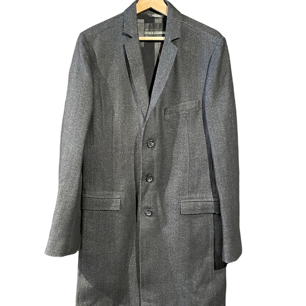 ドルチェ&ガッバーナ　メンズチェスターコート ドルチェ&ガッバーナ チェスターコート ブラック 44 【公式通販】