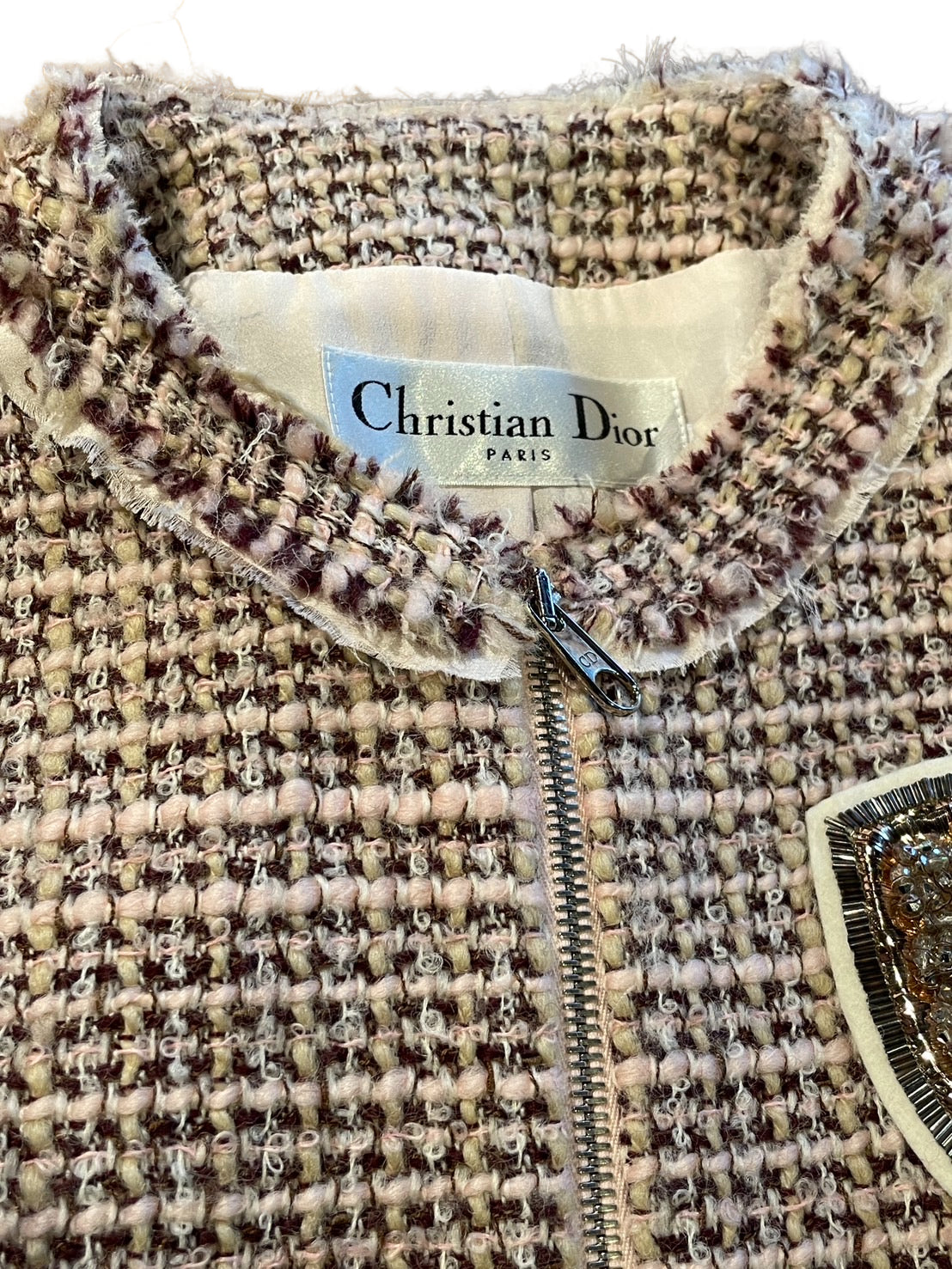 Christian Dior クリスチャンディオールツイードコート