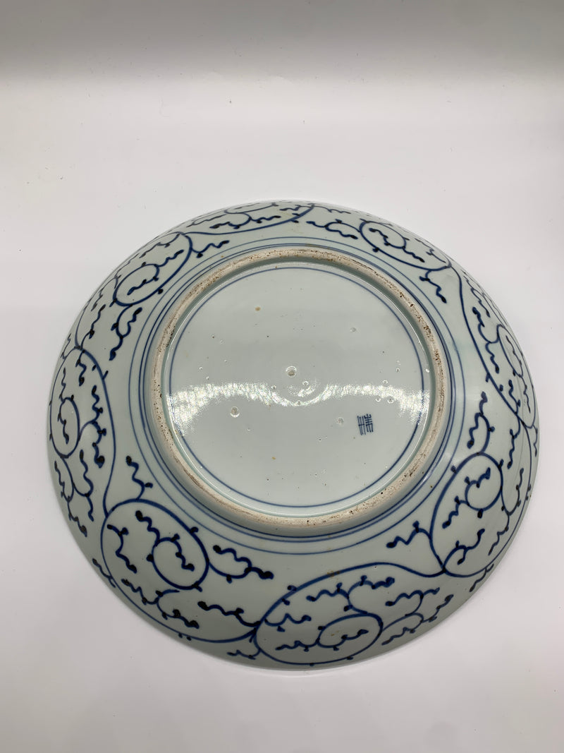 蛸唐草　松竹梅 染付飾皿