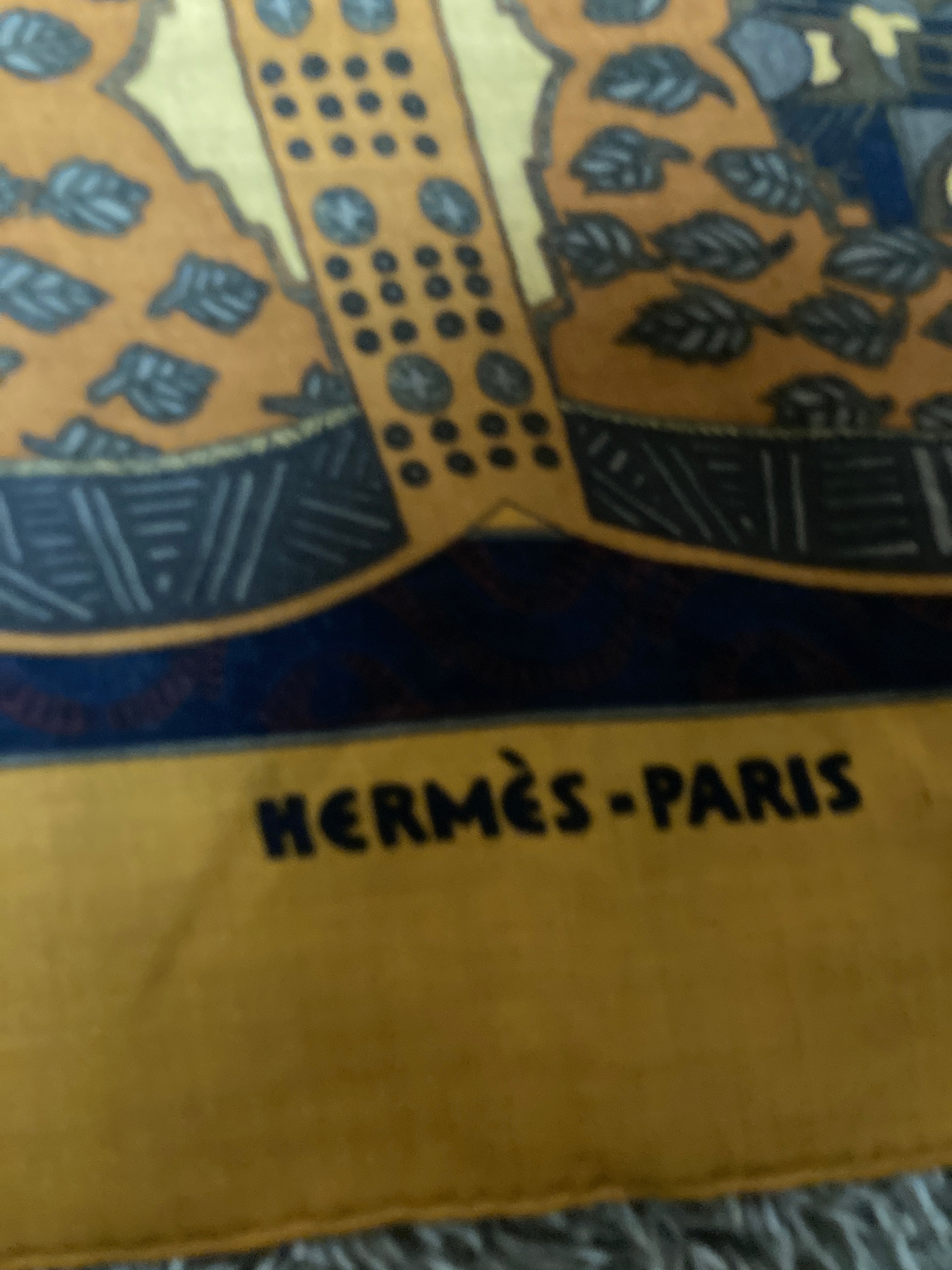 エルメス　カレ140 スカーフ  ART des STEPPES（ステップ美術）