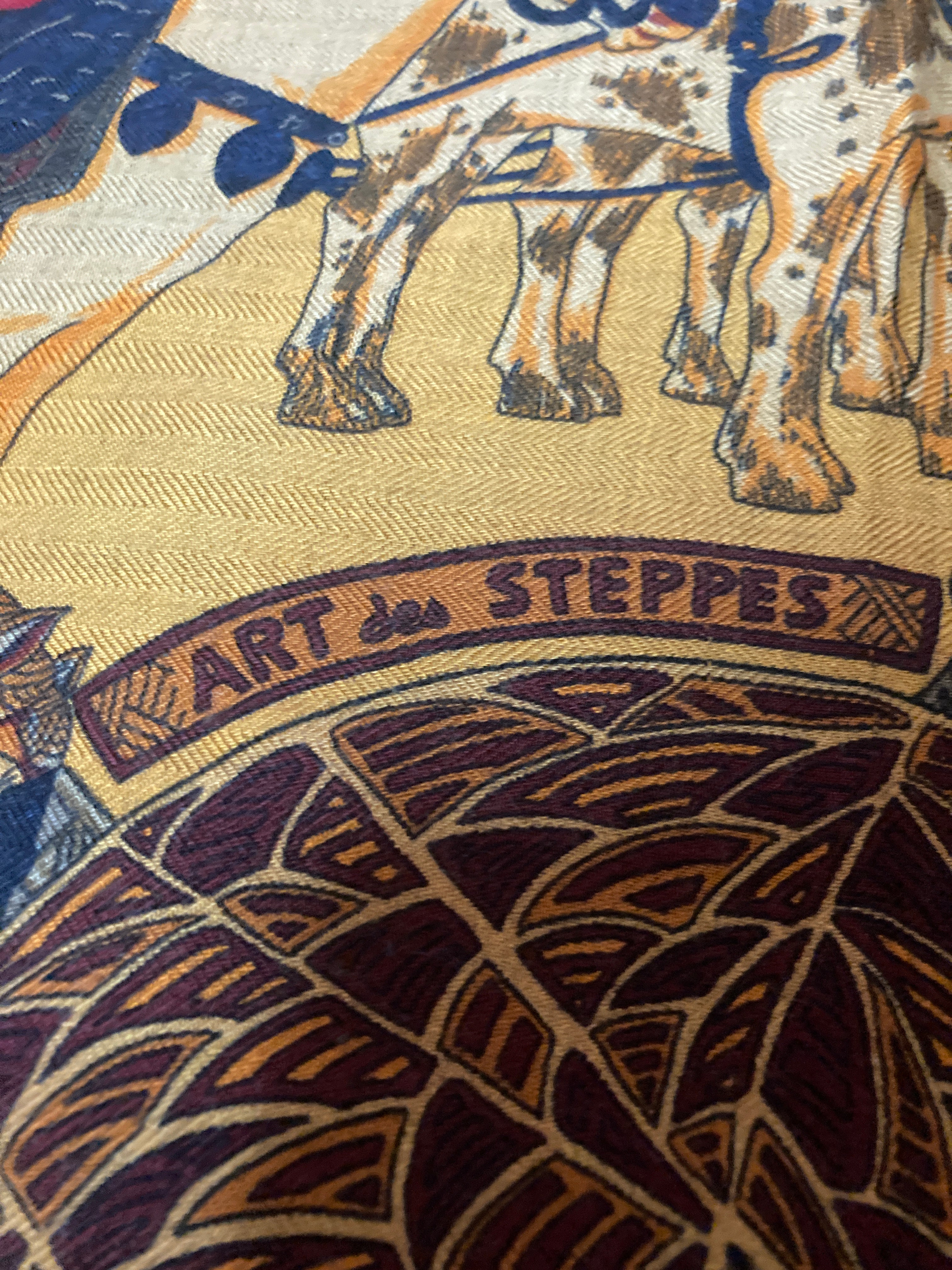 エルメス　カレ140 スカーフ  ART des STEPPES（ステップ美術）