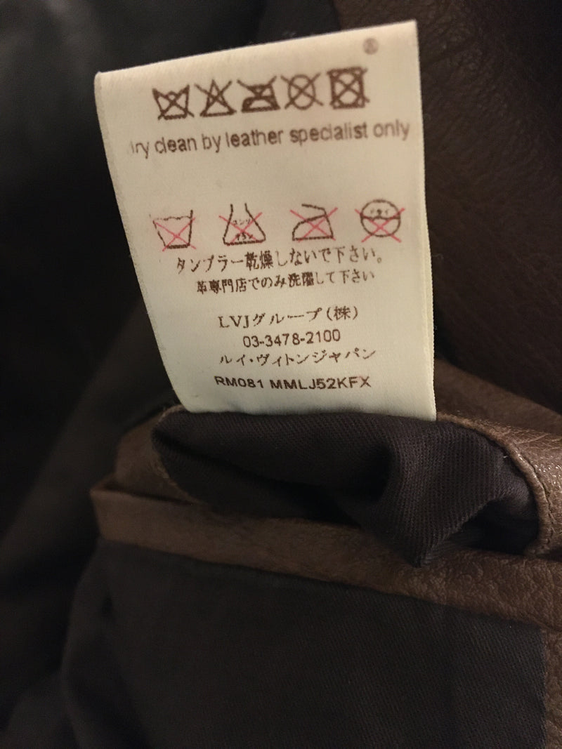 ルイ・ヴィトン　ライダース レザー ジャケット